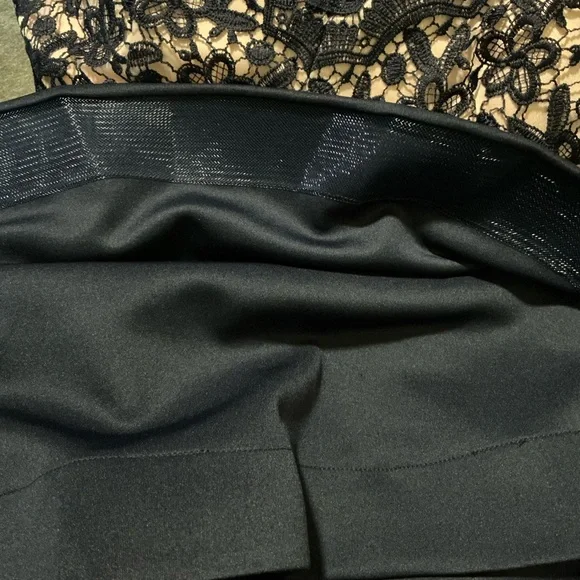 Navy‎ Lace Overlay Dress - Picture 11 of 13